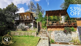 [Image: ¡Estadía para 2 en Cabaña Equipada! Naturaleza, Piscina, Vista a Volcanes,  Fogata, 2 Cenas y Más.m]