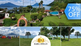 [Image: ¡Aventura Única en Atitlán! Camping para 2 Adultos y 2 Niños, Piscina, Playa Privada, Jardines, Vista a Volcanes y Más.m]