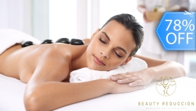 [Image: ¡Masaje Relajante Completo! Piedras Calientes, Aceite de Coco, Aromaterapia, Bebida y Más.m]