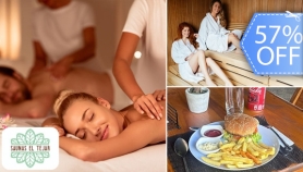 [Image: ¡Día de Spa ilimitado para 2! Masajes, Sauna o Baño de Vapor, Almuerzos, Bebidas y Más.m]