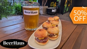 [Image: BeerHaus: 1 Pichel de Cerveza Artesanal + 6 Mini Hamburguesasm]