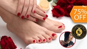 [Image: Mani-Pedi Spa con Esmaltado Semipermanente OPI + Corte de Puntasm]