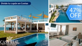[Image: ¡Casa Real Boutique Monterrico! Estadía Para Hasta 6 Personas, 3 Desayunos, Playa Privada, Piscina y Más.m]