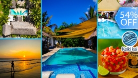 [Image: Day Pass para 2 Personas en Keiki Kai: Piscina + 2 Ceviches de Camarón + 2 Bebidas y Másm]