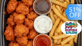 [Image: 10 Alitas Boneless + 8 Wontons de Camarón + Papas Fritas + Pepsi de 1.5 Lm]