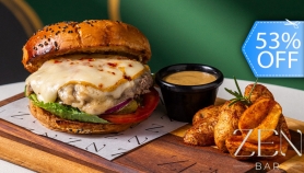 [Image: ¡Combo para Compartir! 2 Hamburguesas o 2 Sandwiches + 2 Sodas o 2 Cervezas + Papas Fritasm]