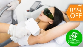 [Image: 6 Sesiones de Depilación Láser en Área a Elección: Piernas, Axilas o Bikinim]