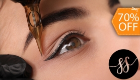 [Image: Delineado Clásico Permanente de Ojos + Depilación de Cejas con Hilo + Pigmentación de Henna en Cejasm]