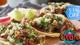 [Image: Taquiza Familiar Para Compartir: 15 Tacos al Pastor + Acompañamientosm]