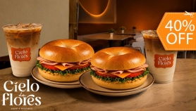 [Image: ¡Una Combinación Irresistible! 2 Bagels Primavera + 2 Iced Lattesm]