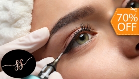 [Image: Delineado Clásico Permanente de Ojos + Depilación de Cejas con Hilo + Pigmentación de Henna en Cejasm]
