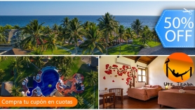 [Image: Estadía para 2 en Utz Tzaba Beach, Monterrico + 2 Desayunosm]