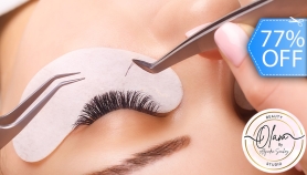 [Image: Extensión de Pestañas Pelo a Pelo Clásicas o Híbridas + Depilación de Cejas con Cera + Limpieza de Párpadom]