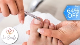 [Image: Pedicure Clínico con Extracción de Uña Encarnada, Limpieza, Exfoliación, Máquina Dremel y Másm]