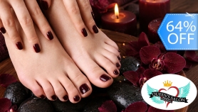 [Image: Manicure y Pedicure Seco: Esmalte Permanente + Mascarilla Hidratante para Manos y Piesm]