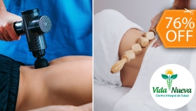 [Image: 2 Masajes Relajantes + 2 Ajustes Quiroprácticos + 2 Terapias de Percusión o 2 Maderoterapias en Espalda y Másm]