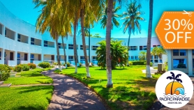 [Image: Estadía de 1 Noche Para 2 Adultos en Pacific Paradise, Costa del Sol + 2 Desayunos + Hospedaje Gratis Para 2 Niños de 0 a 7 Añosm]