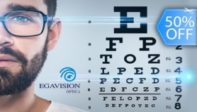 [Image: Lentes Graduados de Policarbonato Blanco con Antirreflejo y Bloqueador Azul, Aro, Examen Visual, Estuche y Kit de Limpiezam]